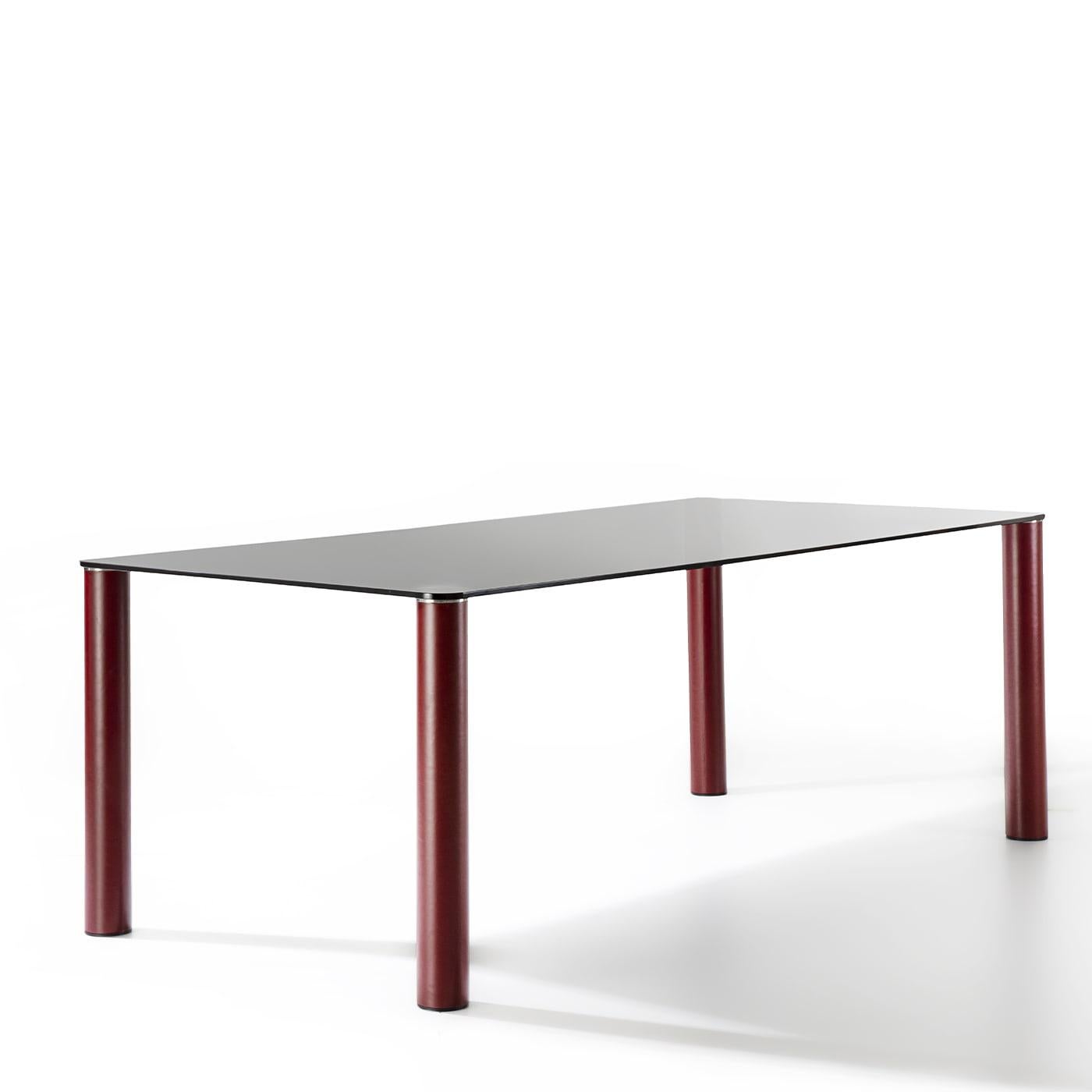 Fagus Smoked Burgundy Dining Table In New Condition For Sale In Milan, IT