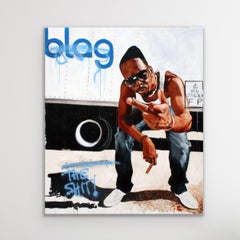 Contemporary African American Figurative Painting "I See You Jockin "