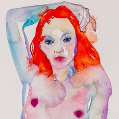 BODY HIGH, Watercolor Painting, Nude, Work on Paper, Signed