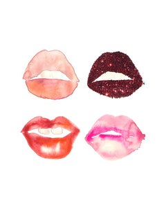 KISS ME KILL ME, Limited Edition, Giclée print, Lips, Signed, Framed