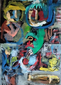 „Just Married“, Originalgemälde auf Leinwand des Künstlers Fahri Aldin, 1950