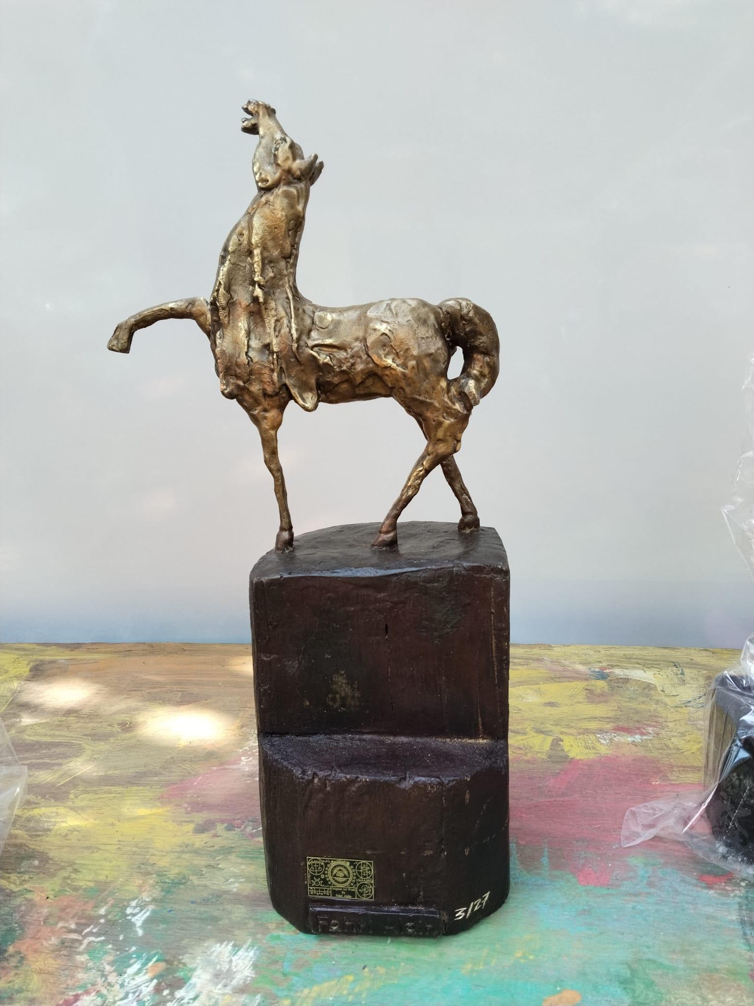 Superbe sculpture originale en bronze de Fahri Aldine. Édition limitée d
une nouvelle œuvre étonnante