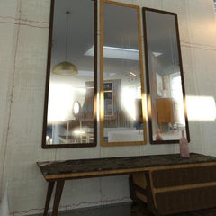 Wood Large Mirror M01 Wide Size, Contemporary Oakwood Handcrafted in Italy