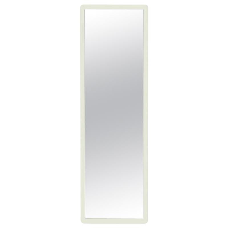 Wood Large Mirror M03 Slim Size Contemporary Lacquer White Handcrafted in Italy For Sale