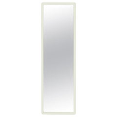Wood Large Mirror M03 Wide Size, Contemporary Lacquer White Handcrafted in Italy
