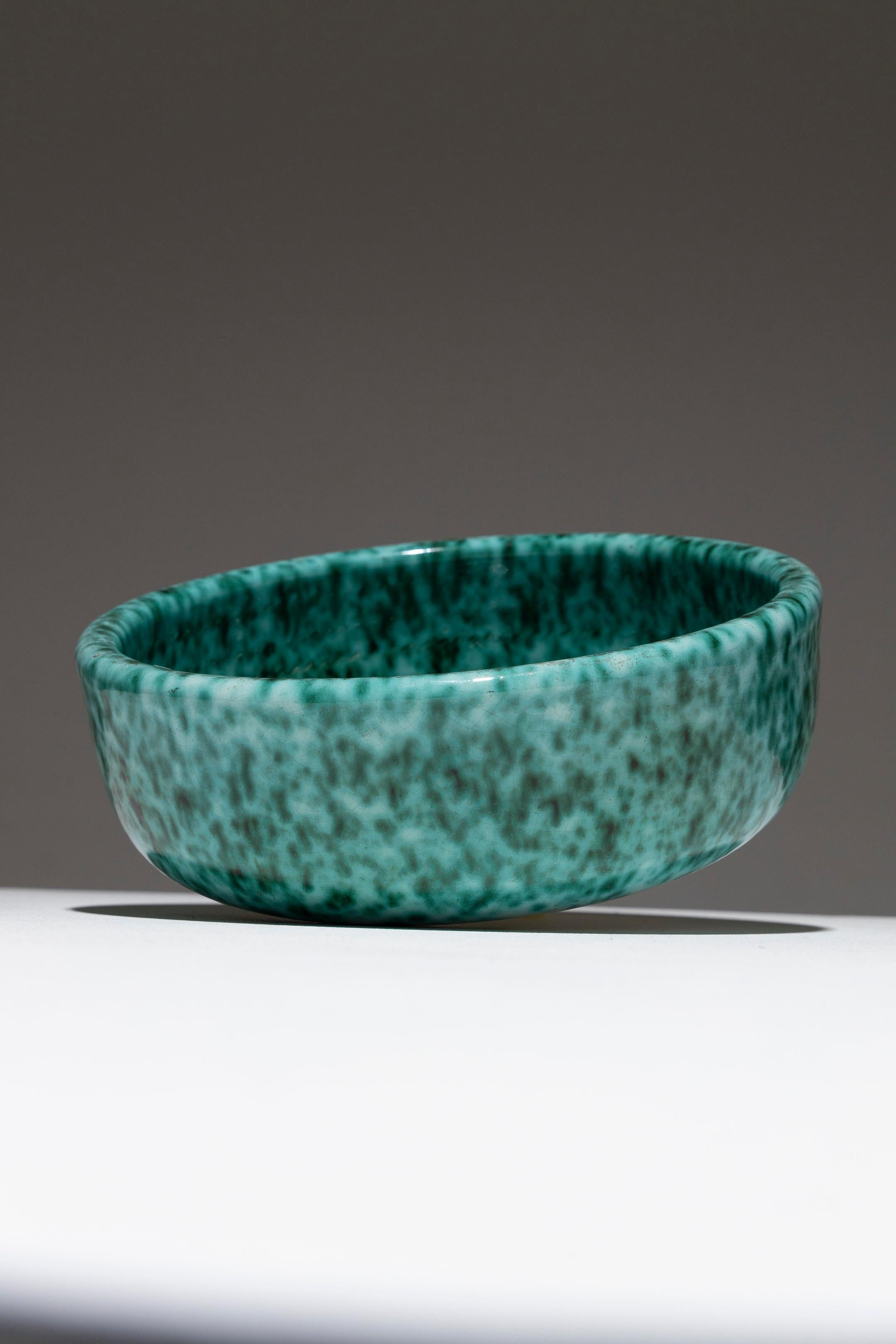 XX secolo Ciotola in maiolica con bordo alto, Fernand Elchinger, anni '50