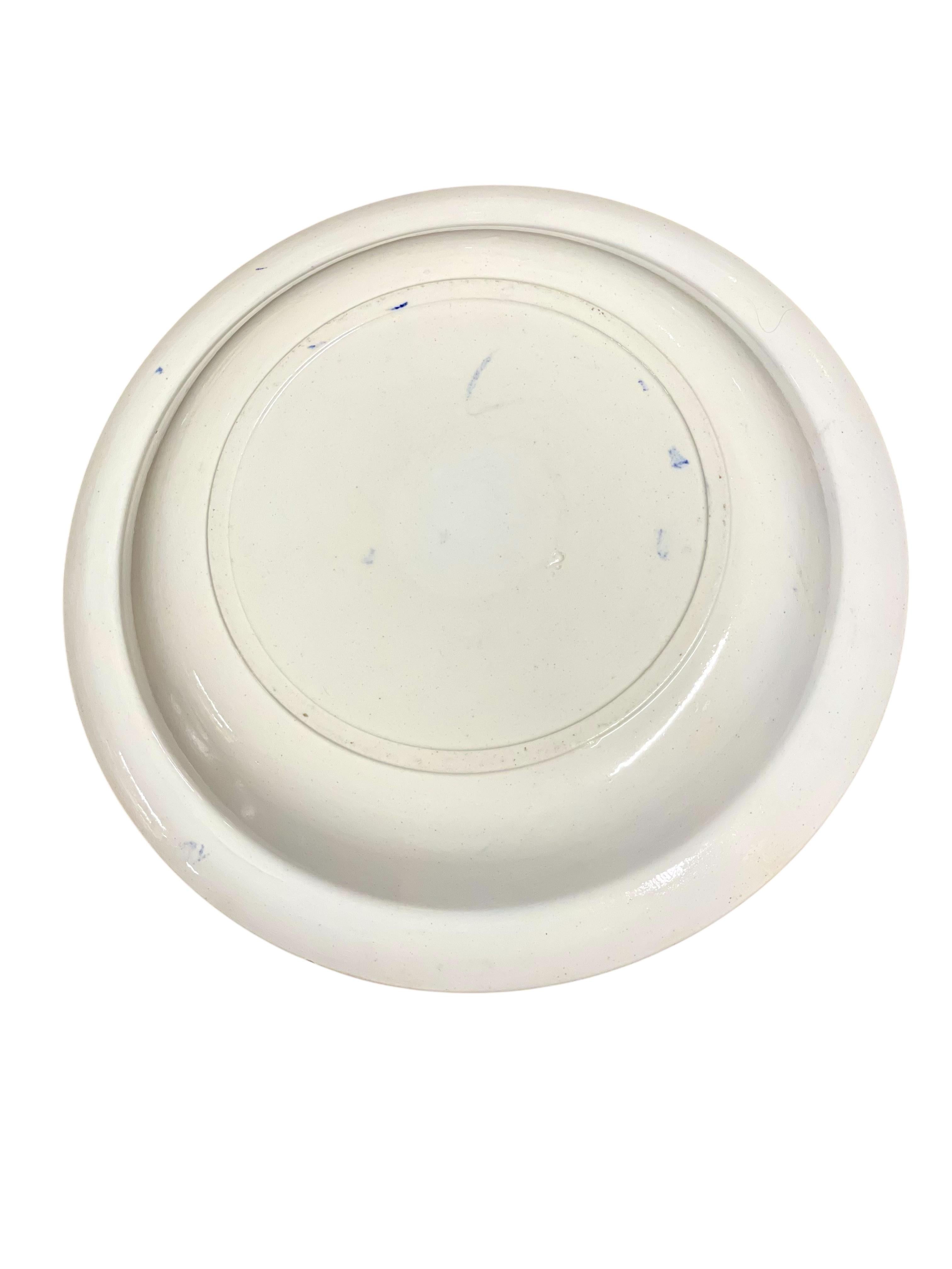 Mesa de servicio de loza con decoración azul, Francia S. XIX en Bueno estado para la venta en LA CIOTAT, FR