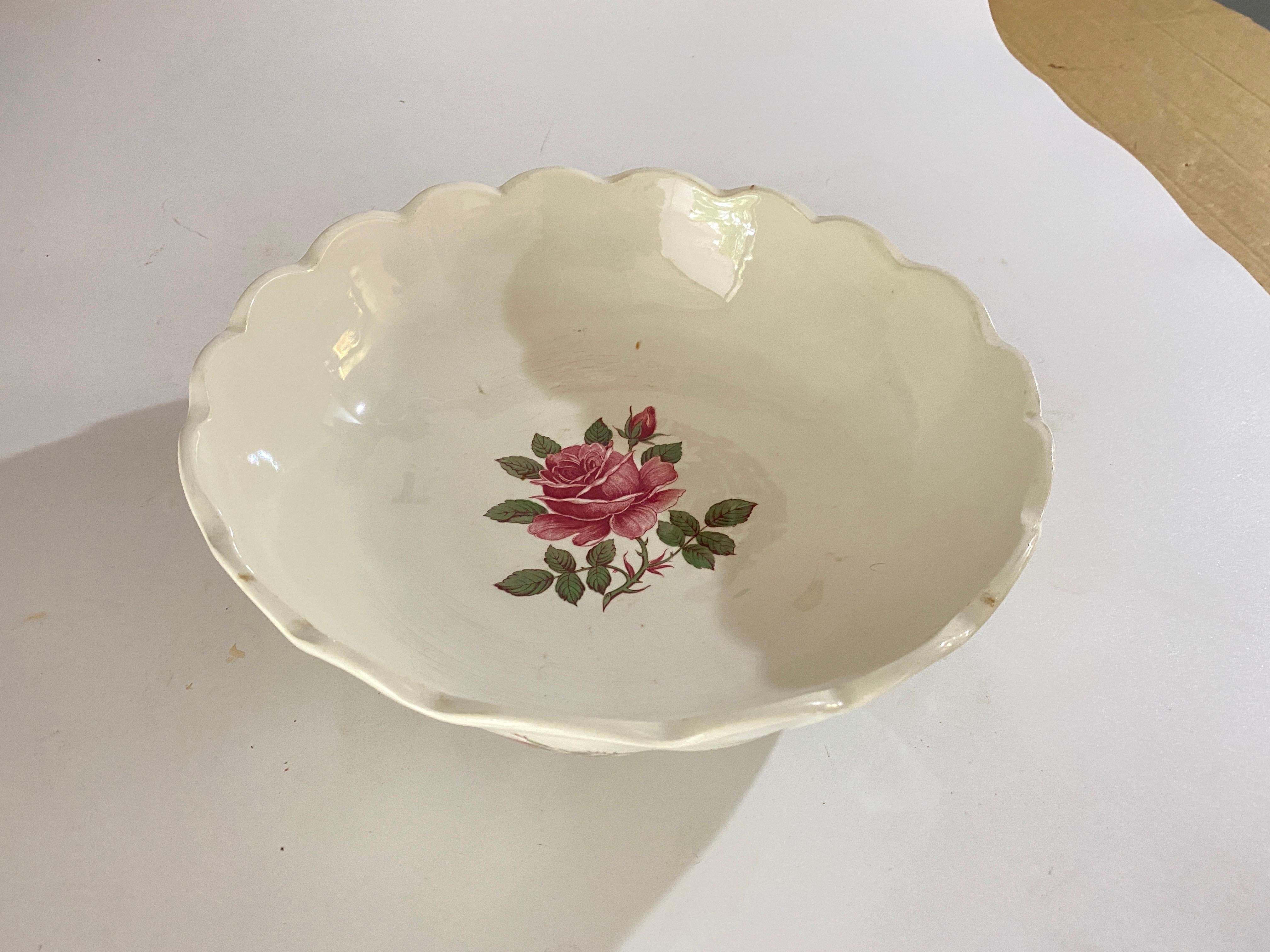 Faience Dish, by Luneville Flowers Decor France 19th Century Signed For Sale 4