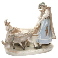Figura de loza «Pastorita», República Checa, de Amphora, década de 1920