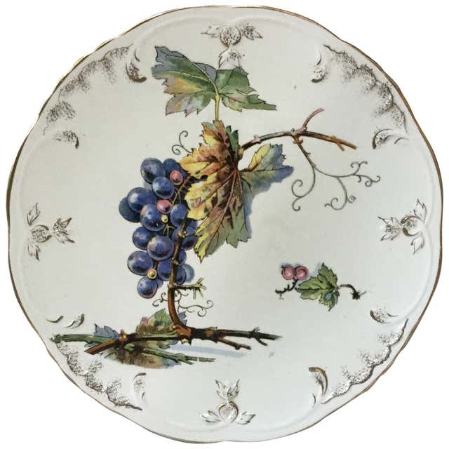 French Faience Nautical Pattern Plate, circa 1900 For Sale at 1stDibs
