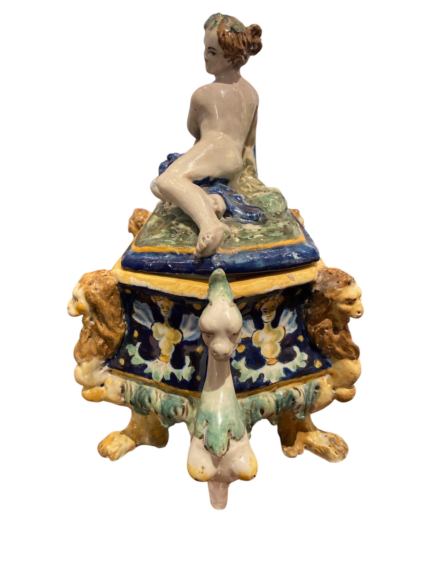 Joyero de loza Italiano en venta