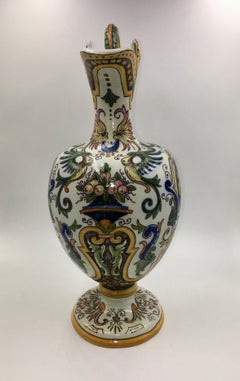 Faience Jug Desvres Fourmaintraux Frères, Late 1800