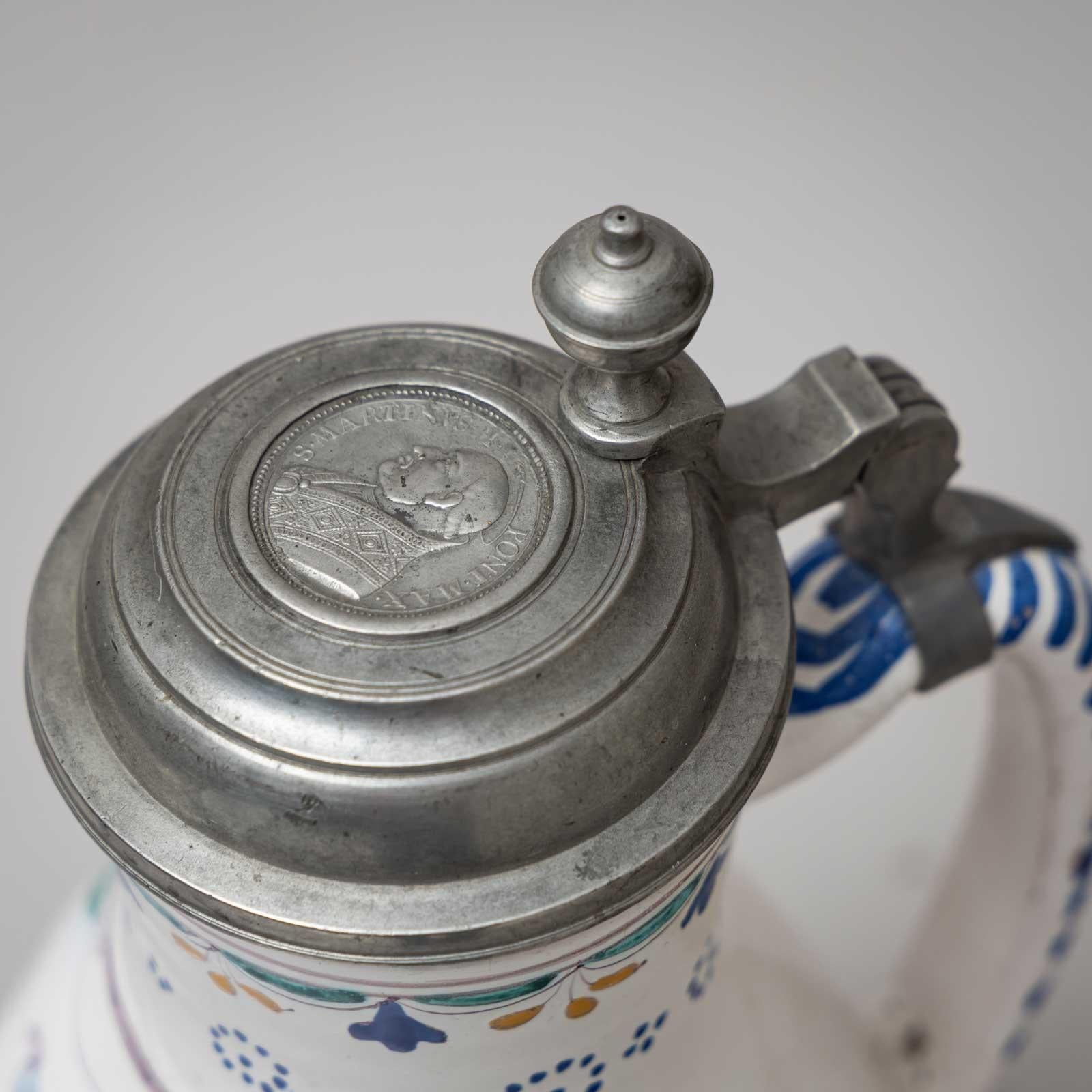 German Faience Jug, late 18th Century