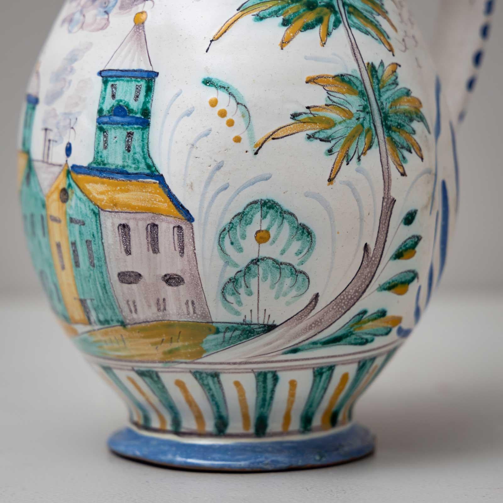 Faience Jug, late 18th Century In Good Condition In Greding, DE