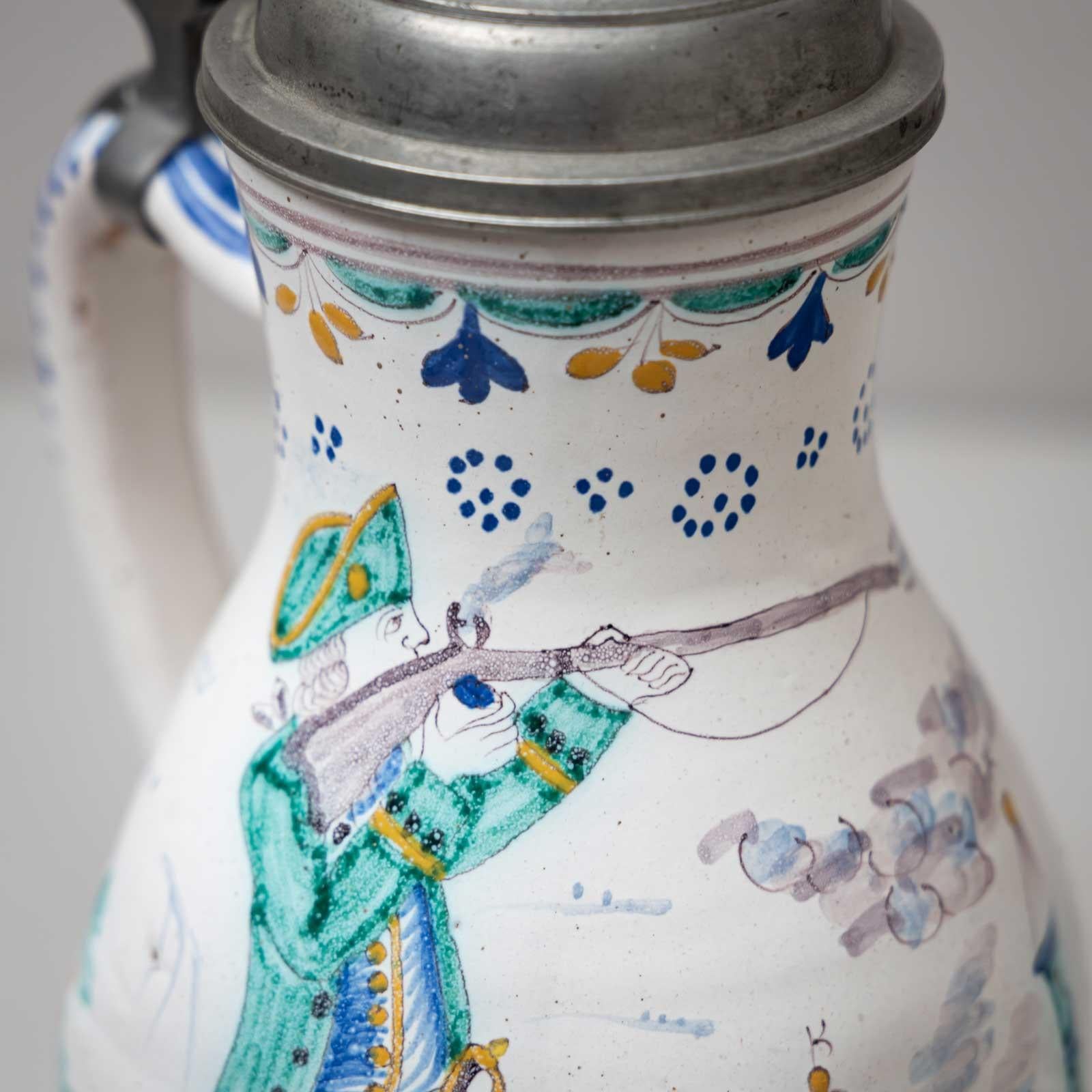 Ceramic Faience Jug, late 18th Century