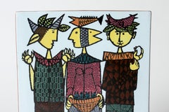 Faience "Karneval" Vase by Stig Lindberg