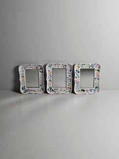 Miroirs en faïence de Stig Lindberg, Gustavsberg, Suède, années 1940