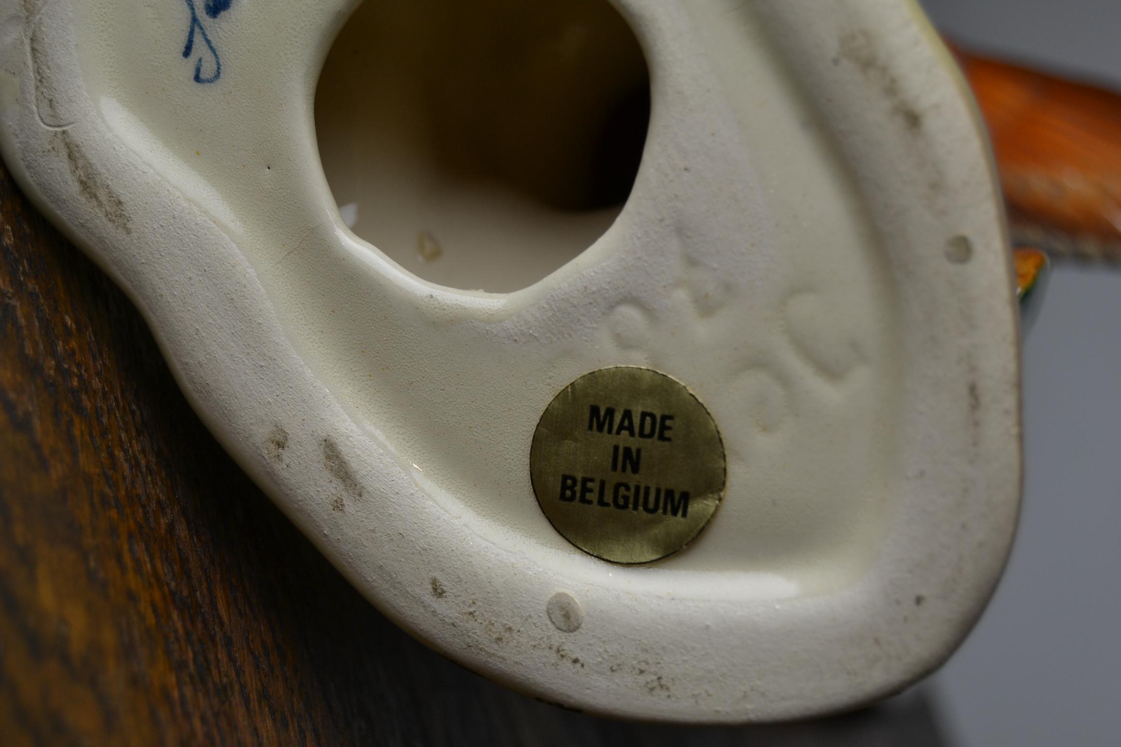 Fayence-Keramik Fliegende Ente von H. Bequet:: Belgien 4