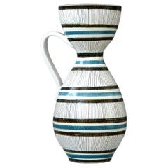 Vintage Faience Vase by Stig Lindberg for Gustavsberg Studio, Sweden, 1950s