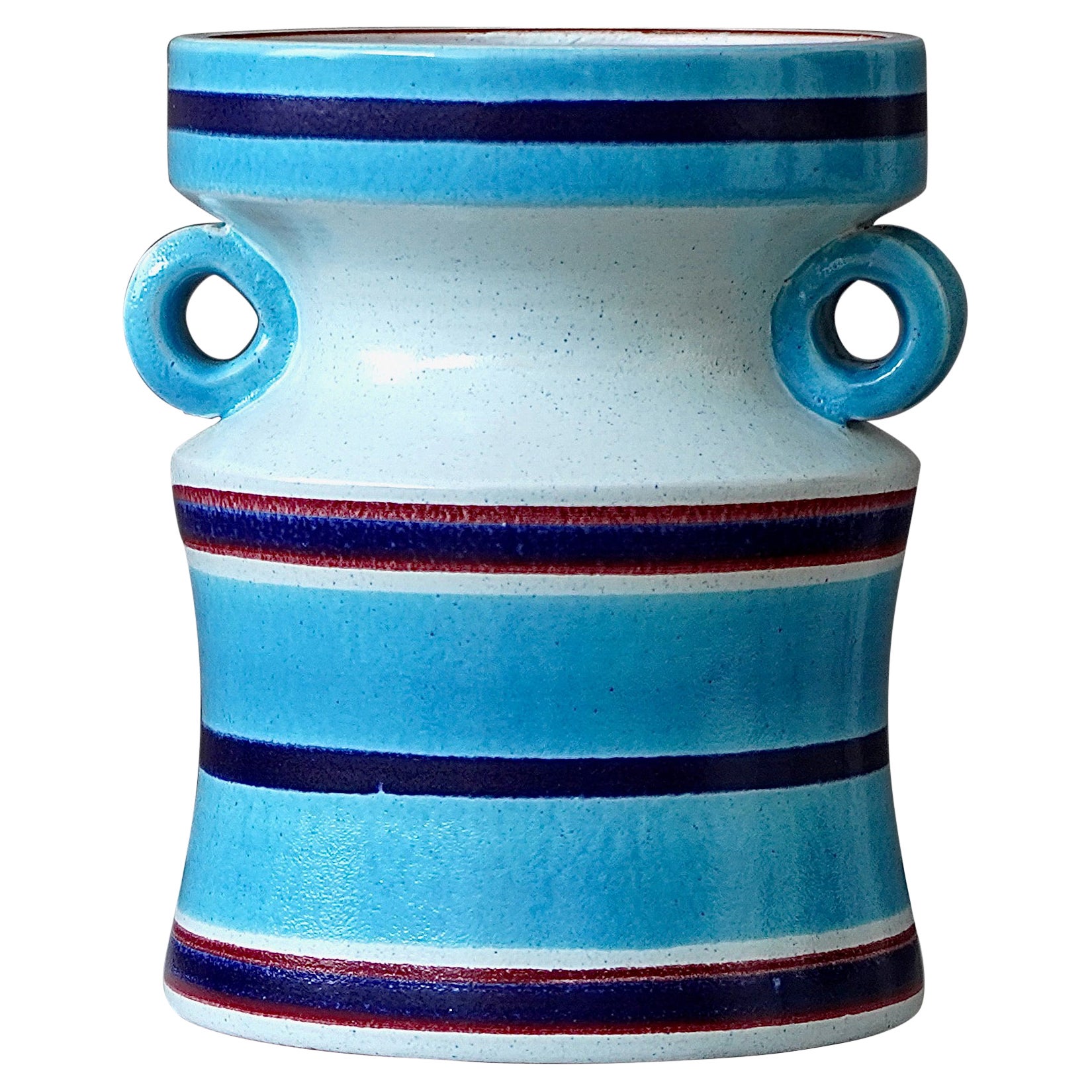 Faience Vase by Stig Lindberg for Gustavsberg Studio, Sweden, 1966 For Sale