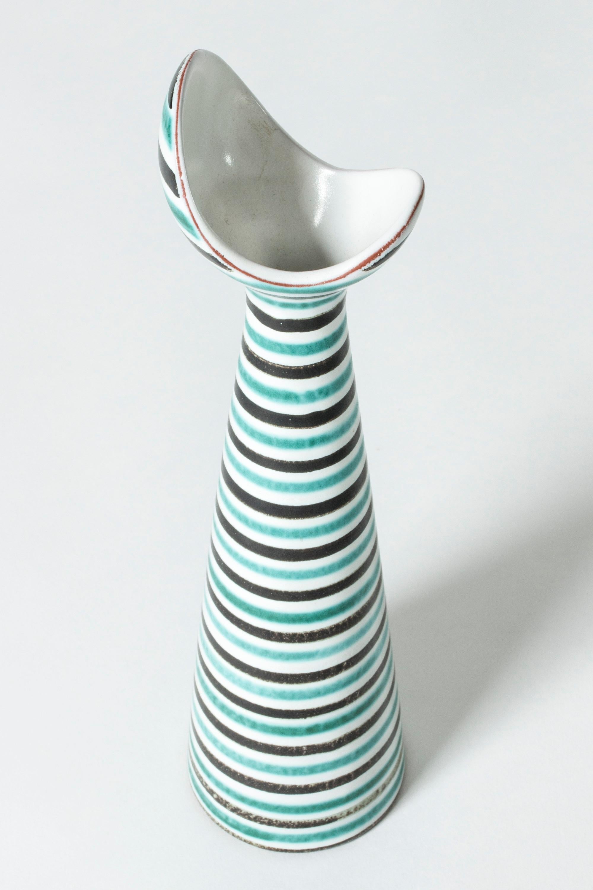 Faience Vase by Stig Lindberg for Gustavsberg, Sweden, 1950s 1