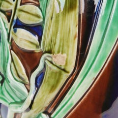 Faience Vase in Art Nouveau Style, France by Sarreguemines, End of 19th Century