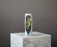 Fayence-Vase „Karneval“ von Stig Lindberg für Gustavsberg Studio, Schweden, 1950er Jahre