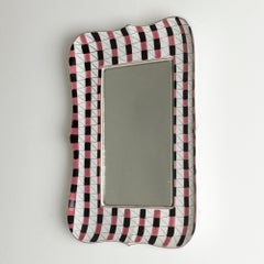 Miroir mural en faïence de Stig Lindberg