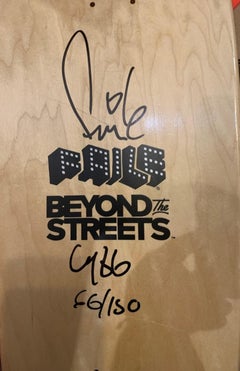 Happens Everyday 1986 Lt. Ed. Silkscreen on Canadian Maplewood Skateboard Deck