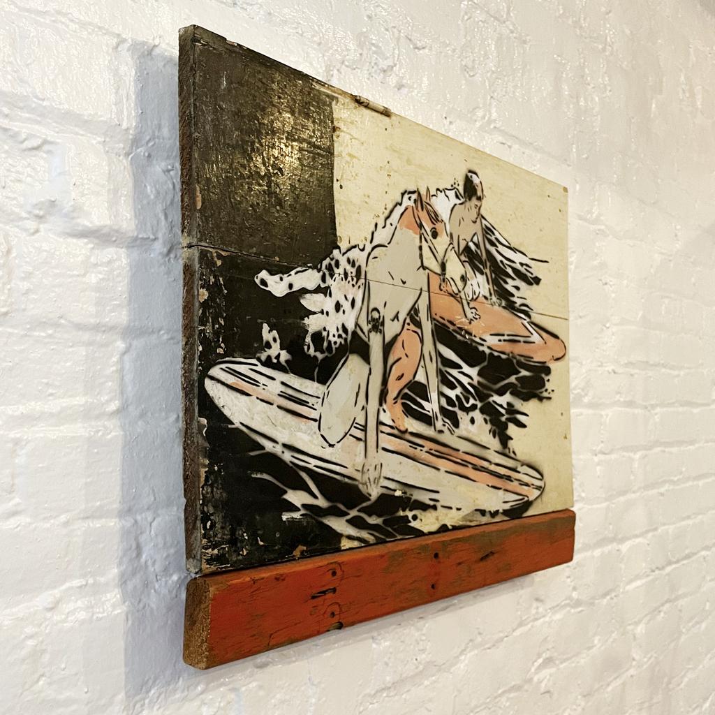 10 Ways on Wood, Horse and Surfer by Faile, Represented by Tuleste Factory For Sale 1