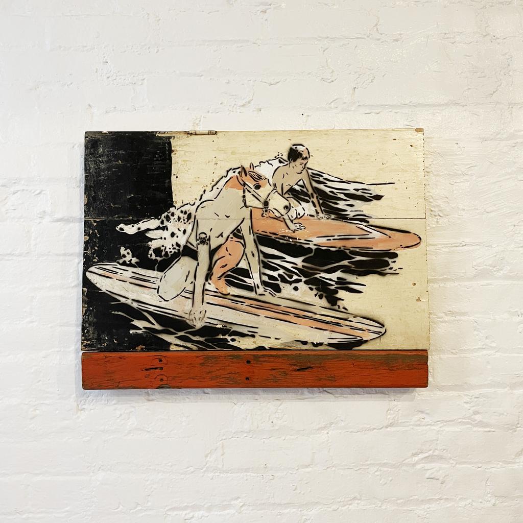 10 Ways on Wood, Horse and Surfer by Faile, Represented by Tuleste Factory For Sale 2