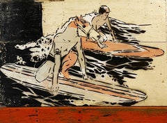 10 Ways on Wood, Horse and Surfer par Faile, représenté par Tuleste Factory