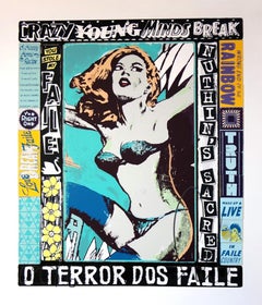 FAILE - THE RIGHT ONE, HAPPENS EVERYDAY Pop Street art American Pin-Up Design