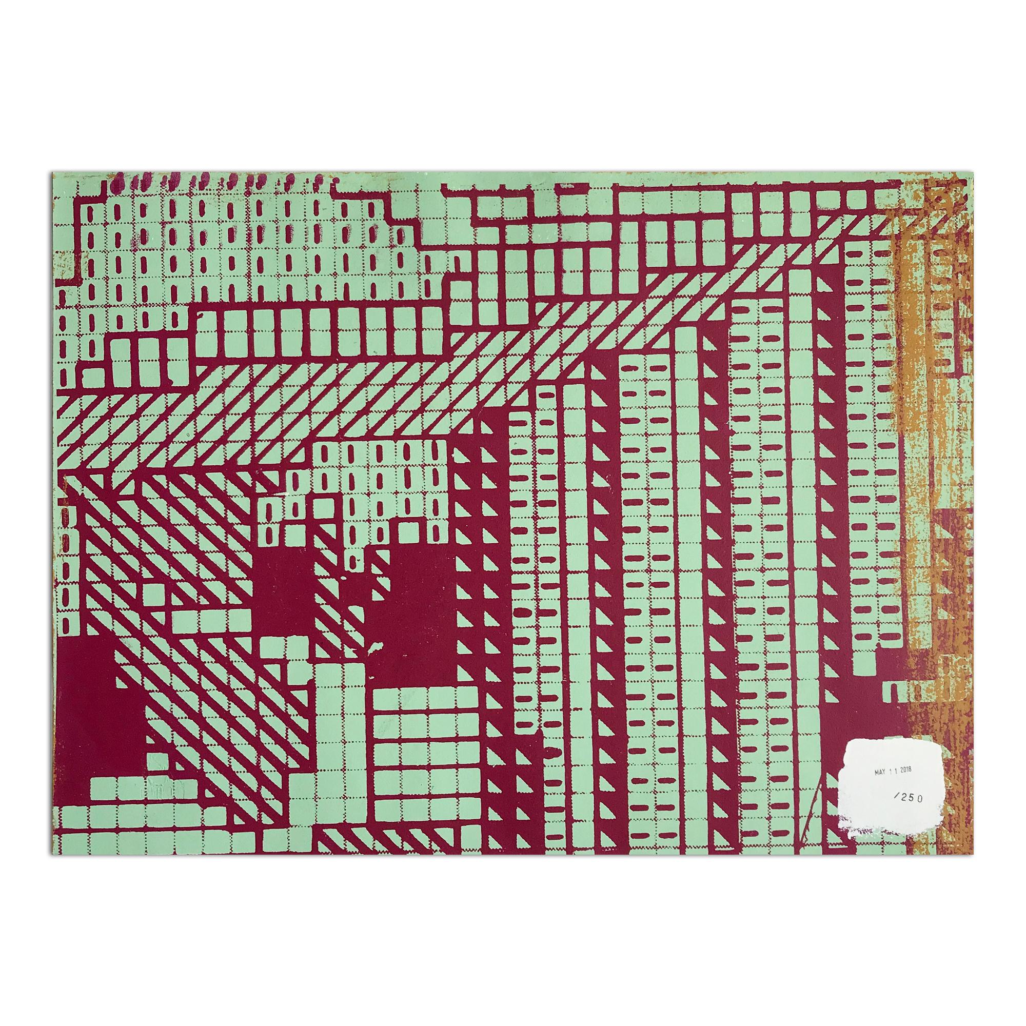 Vida moderna, Serigrafía pintada a mano, Arte callejero, Arte urbano, Graffiti - Print de Faile