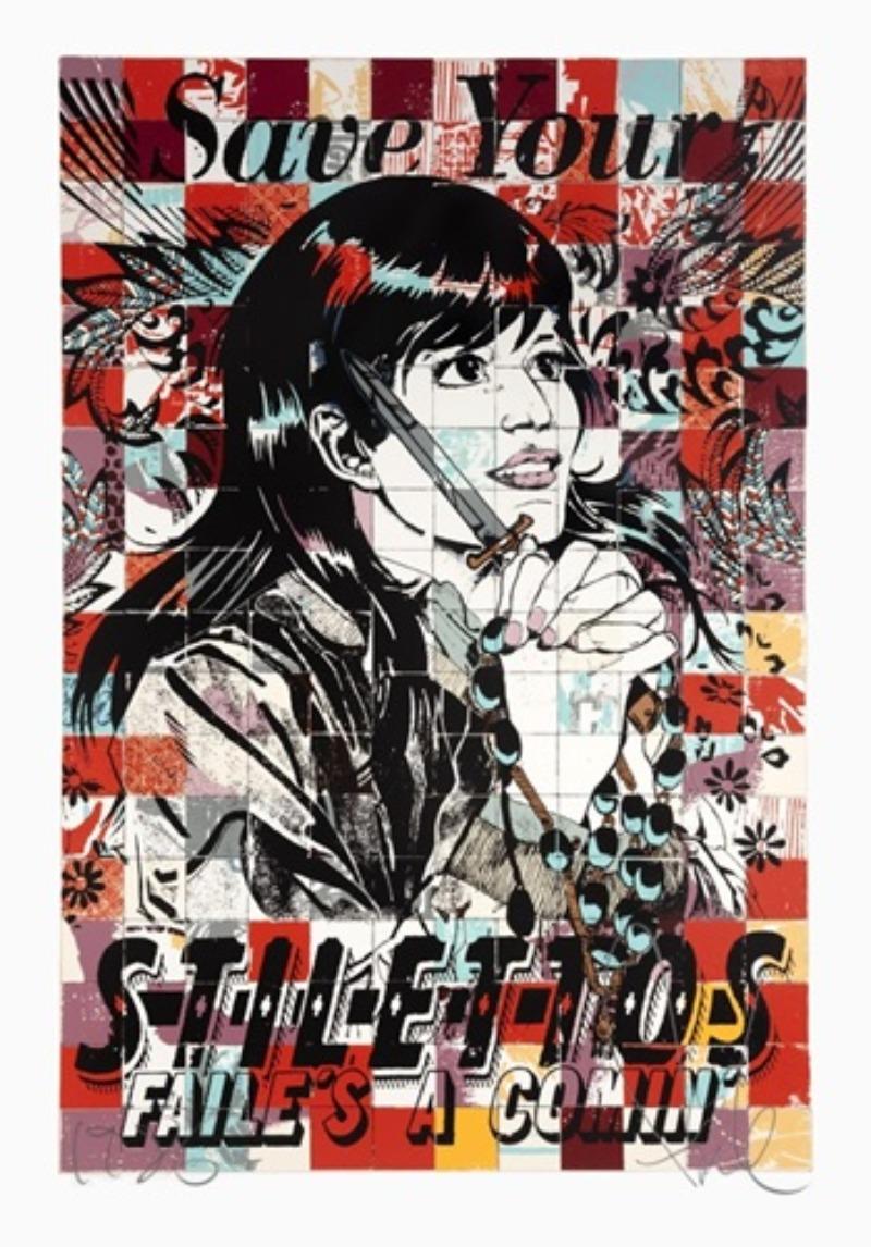 Faile Figurative Print - Save Stilettos