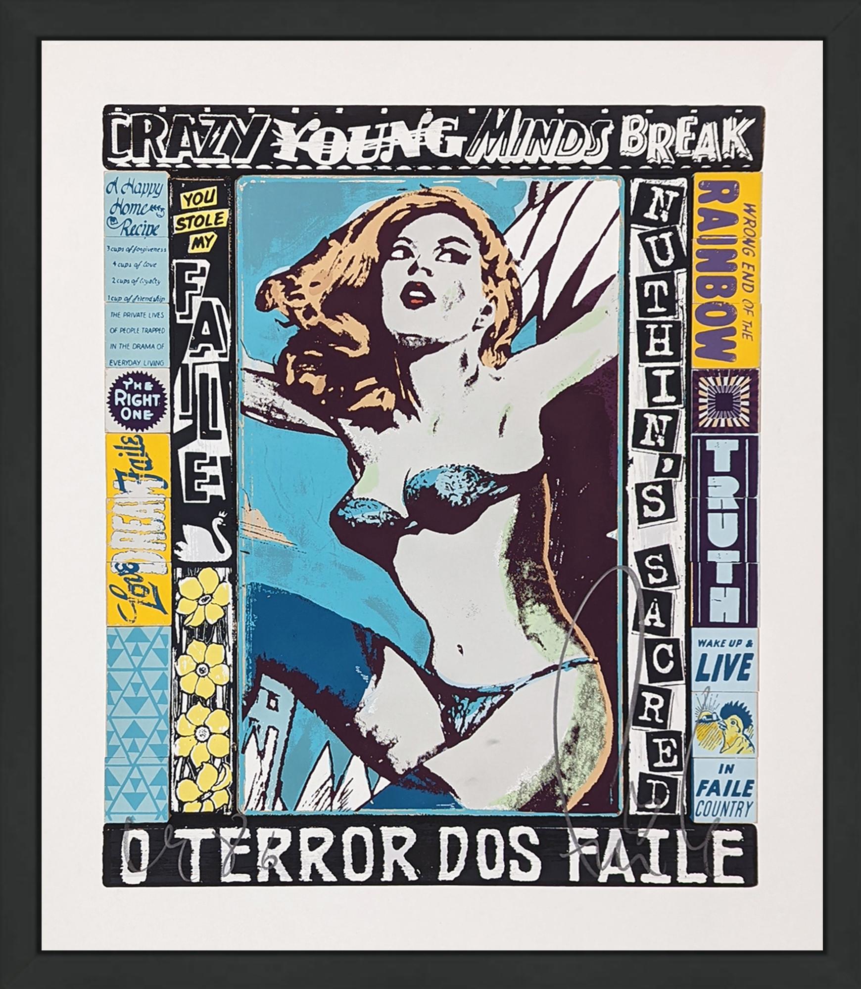 Faile Figurative Print - THE RIGHT ONE, HAPPENS EVERYDAY