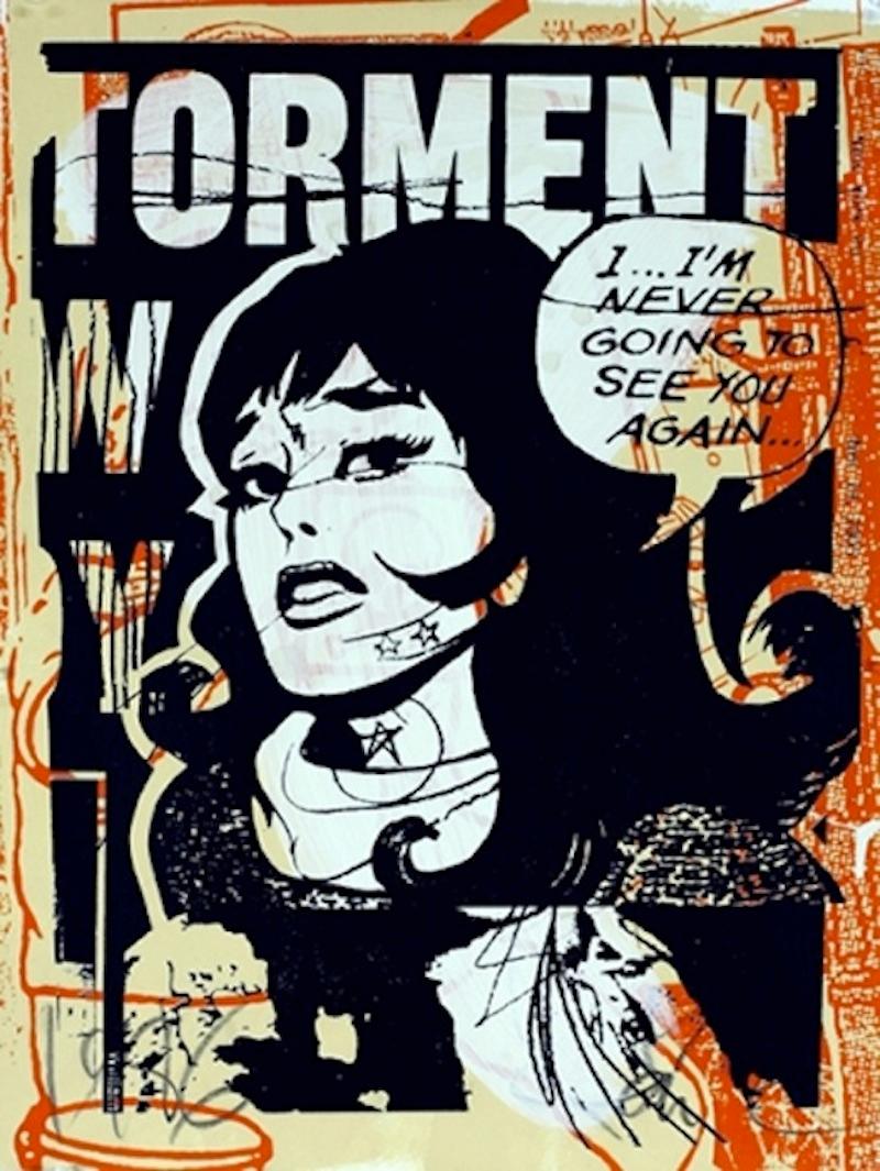 Torment In Orange - Print by Faile