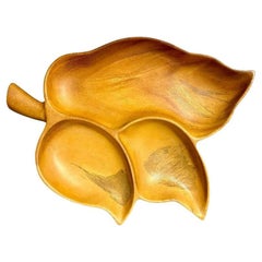 Fair Craft Affenschote Wood Leaf Tablett