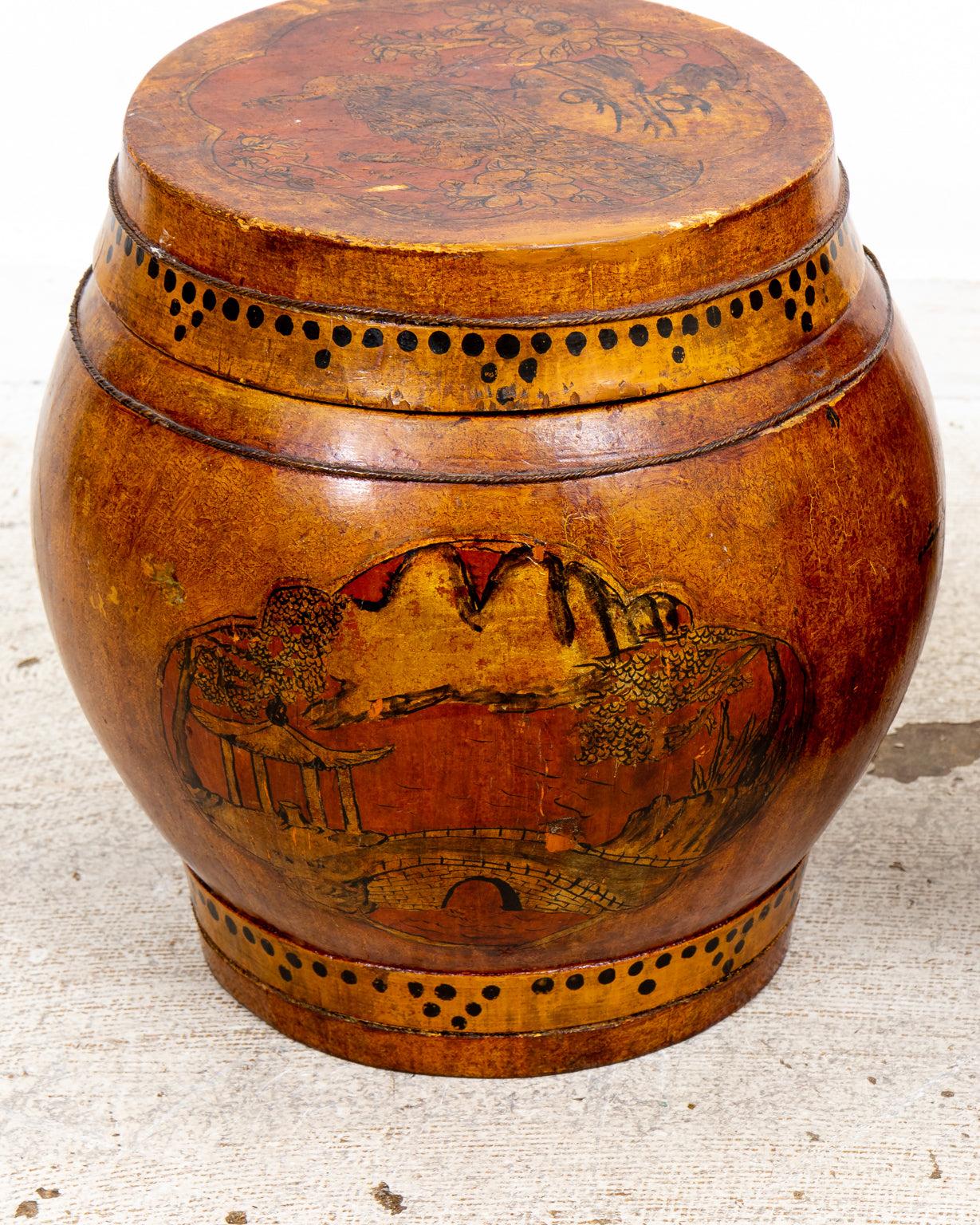 Chinese Export Fair of Late Qing Dynasty Chinese Rice Barrels For Sale