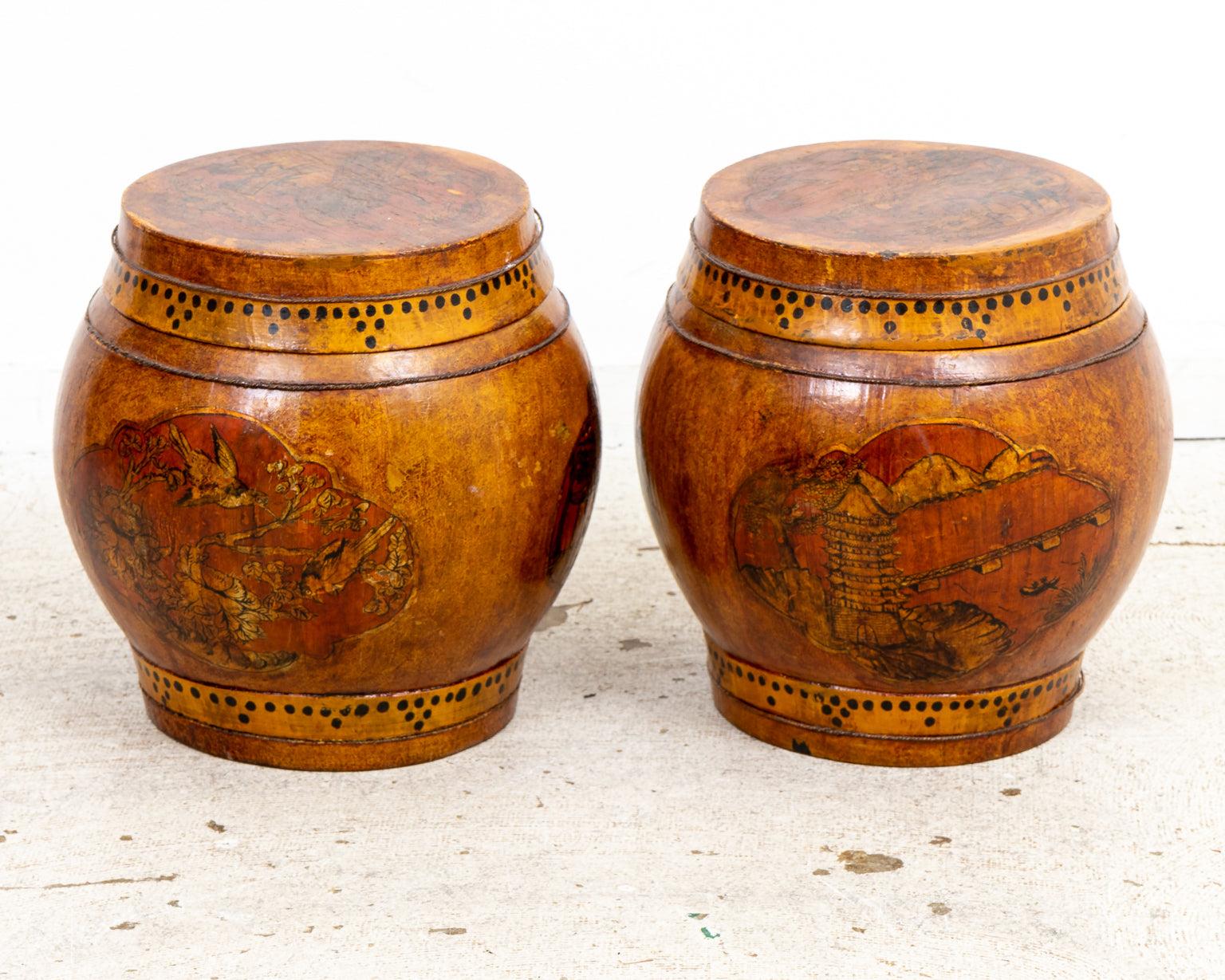 Fair of Late Qing Dynasty Chinese Rice Barrels For Sale 3