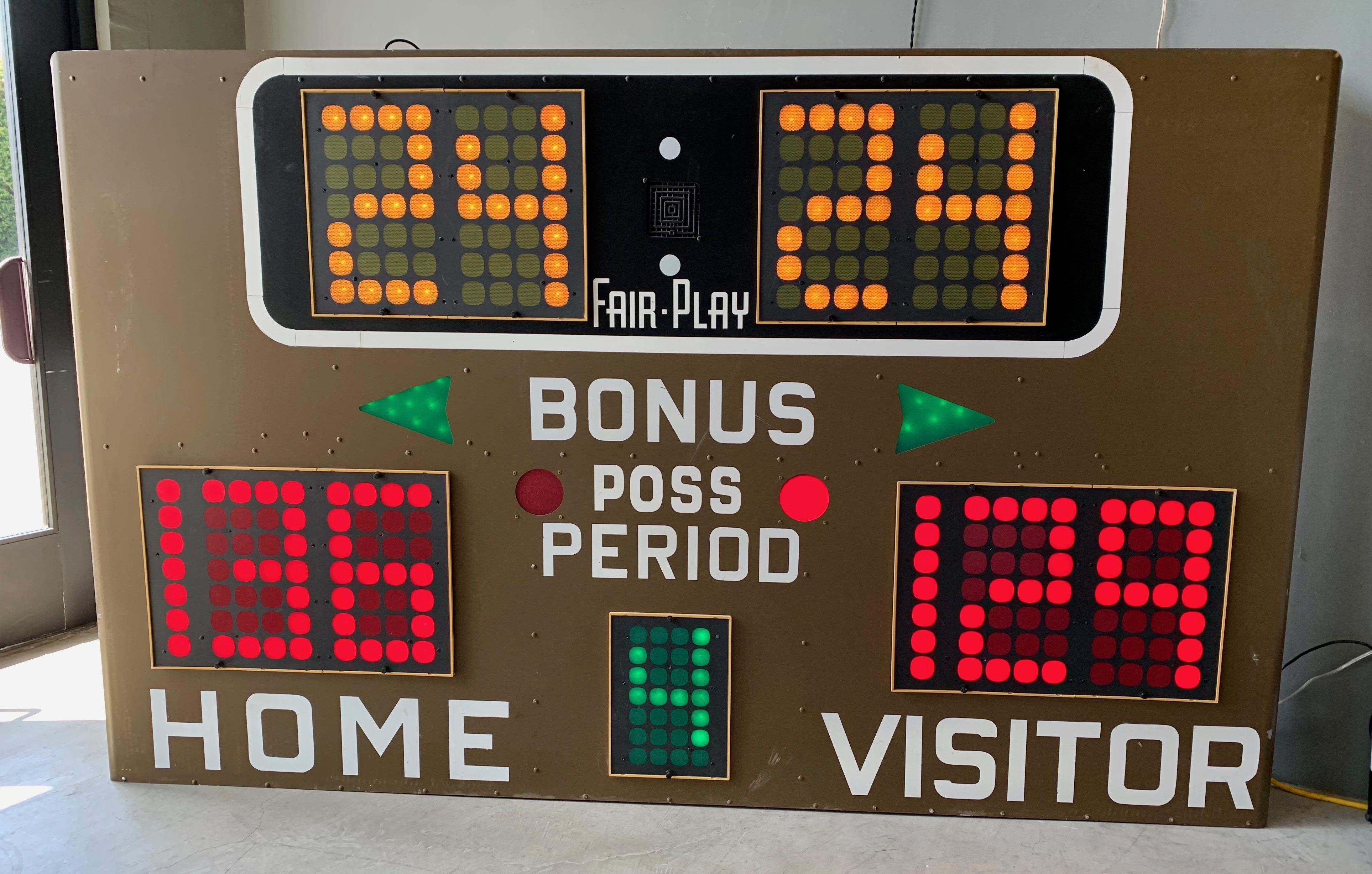 vintage basketball scoreboard for sale