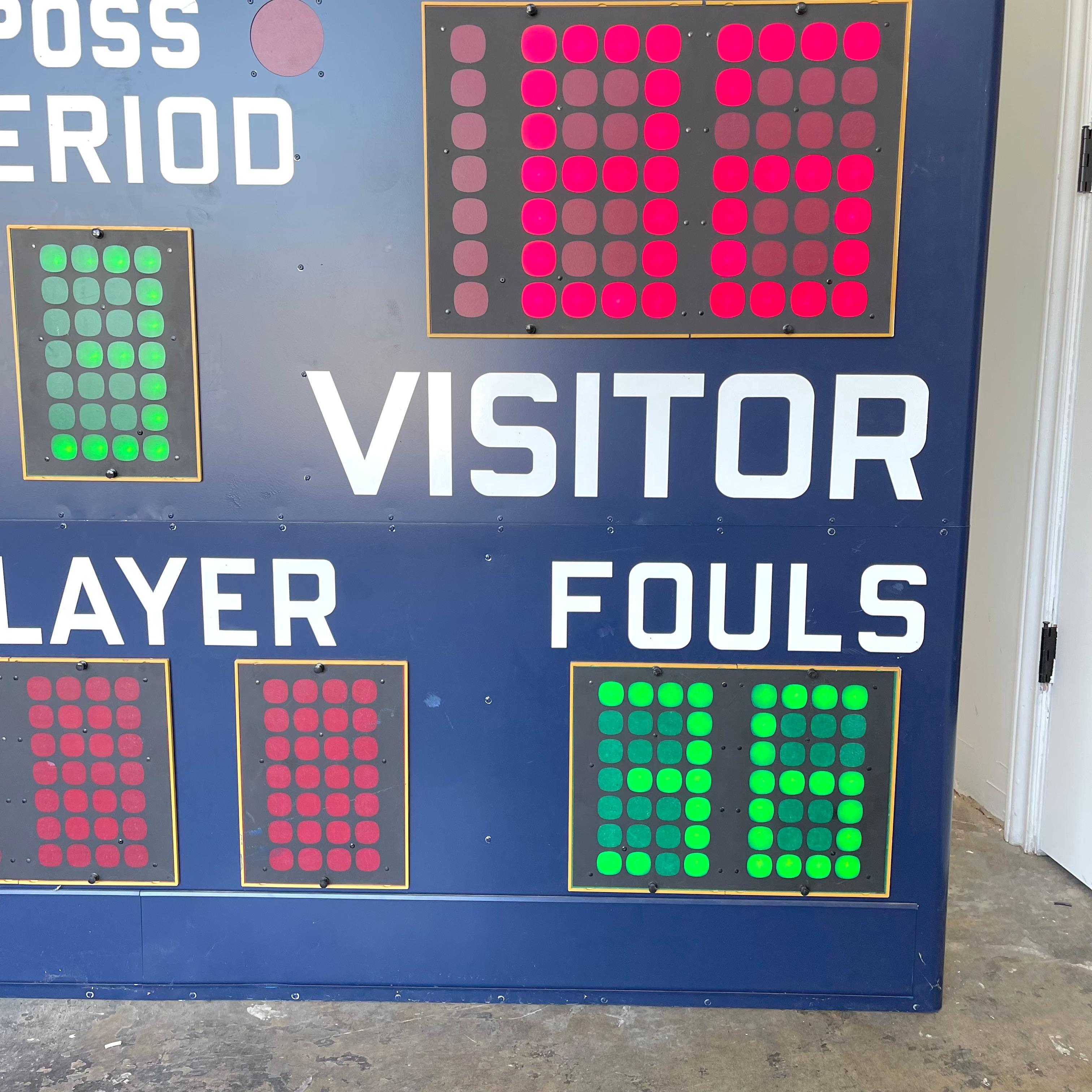 Fair Play 1970s Basketball Scoreboard In Good Condition In Los Angeles, CA