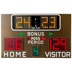 Fair Play 1970s Basketball Scoreboard