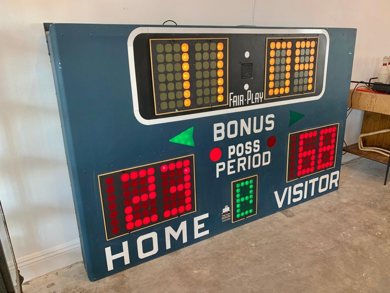 Fair Play 1970s Basketball Scoreboards at 1stDibs