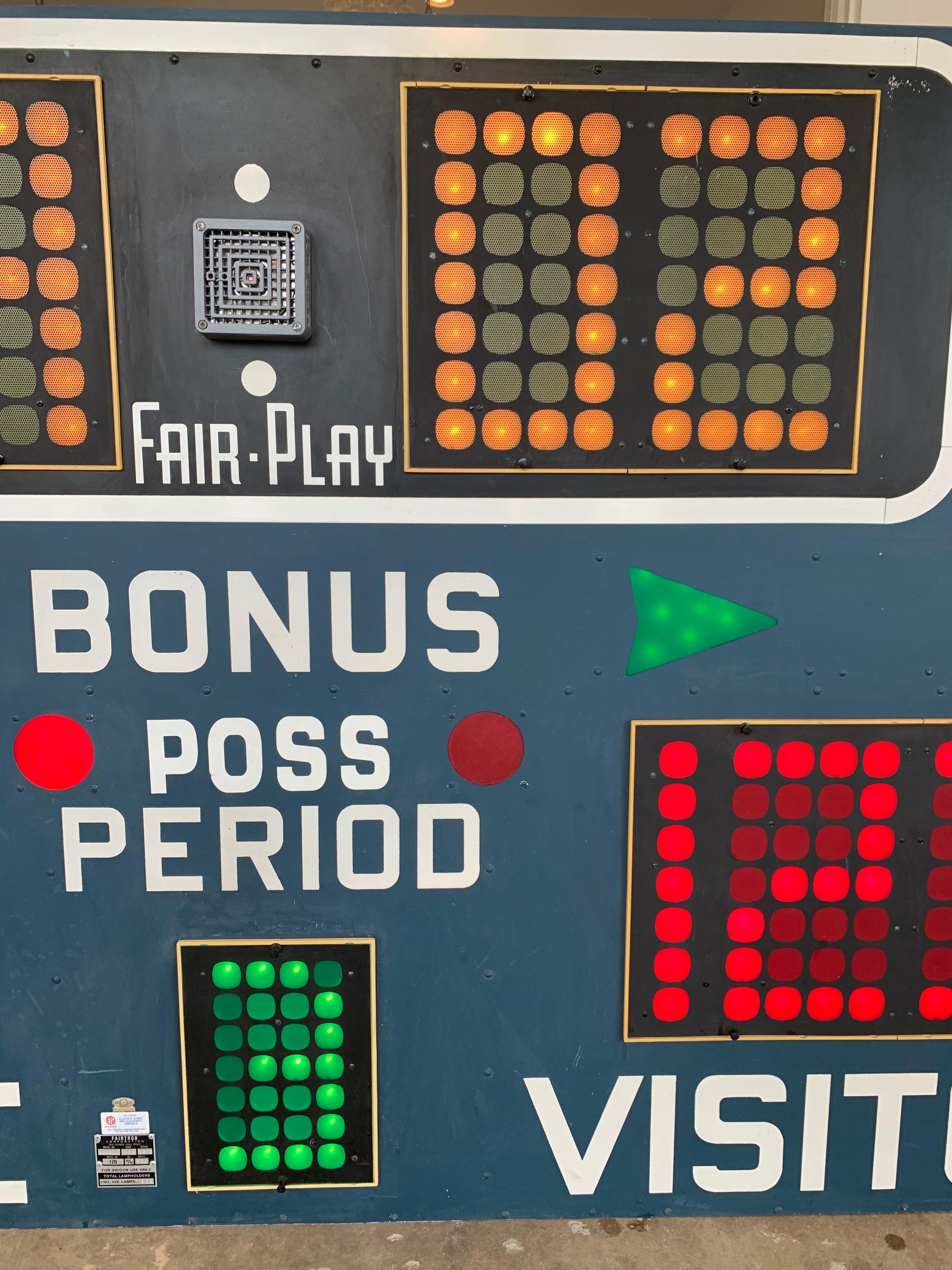 Fair Play 1970s Basketball Scoreboards In Good Condition In Los Angeles, CA