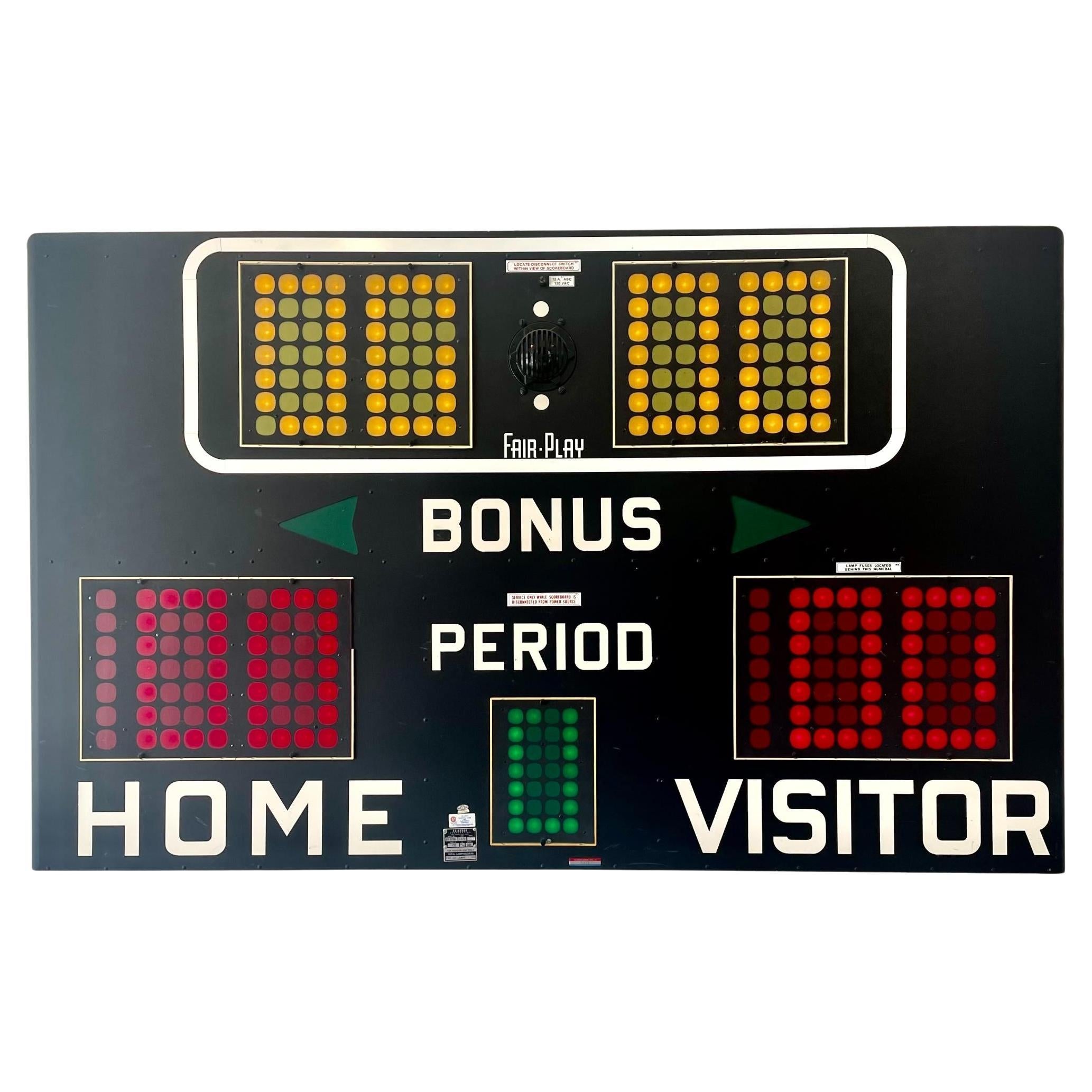 Fair-Play- Basketball- Scoreboard, 1970er-Jahre, USA