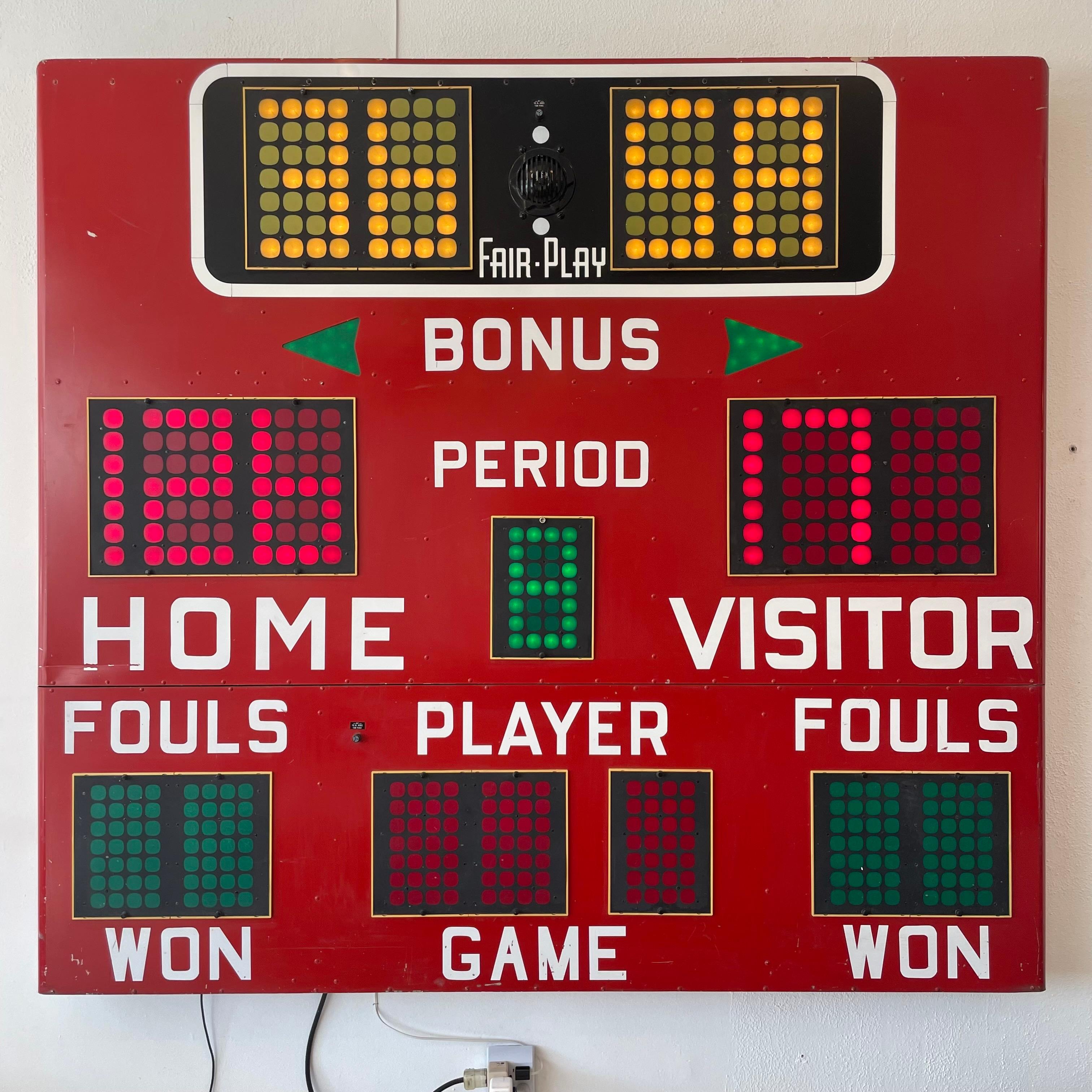 Fair Play Basketball Scoreboard, 1980s 2