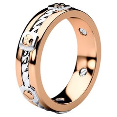 FAIRBANKS Two-Tone 14k Rose & White Gold Ring