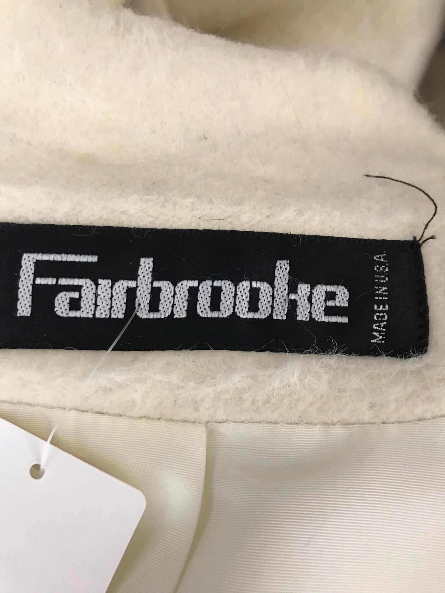 Fairbrooke Off White Wool Double Breasted Polo Coat 1990s 5