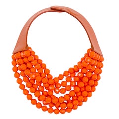 Fairchild Baldwin Show Stopper Coral Designer Multi Strand Necklace